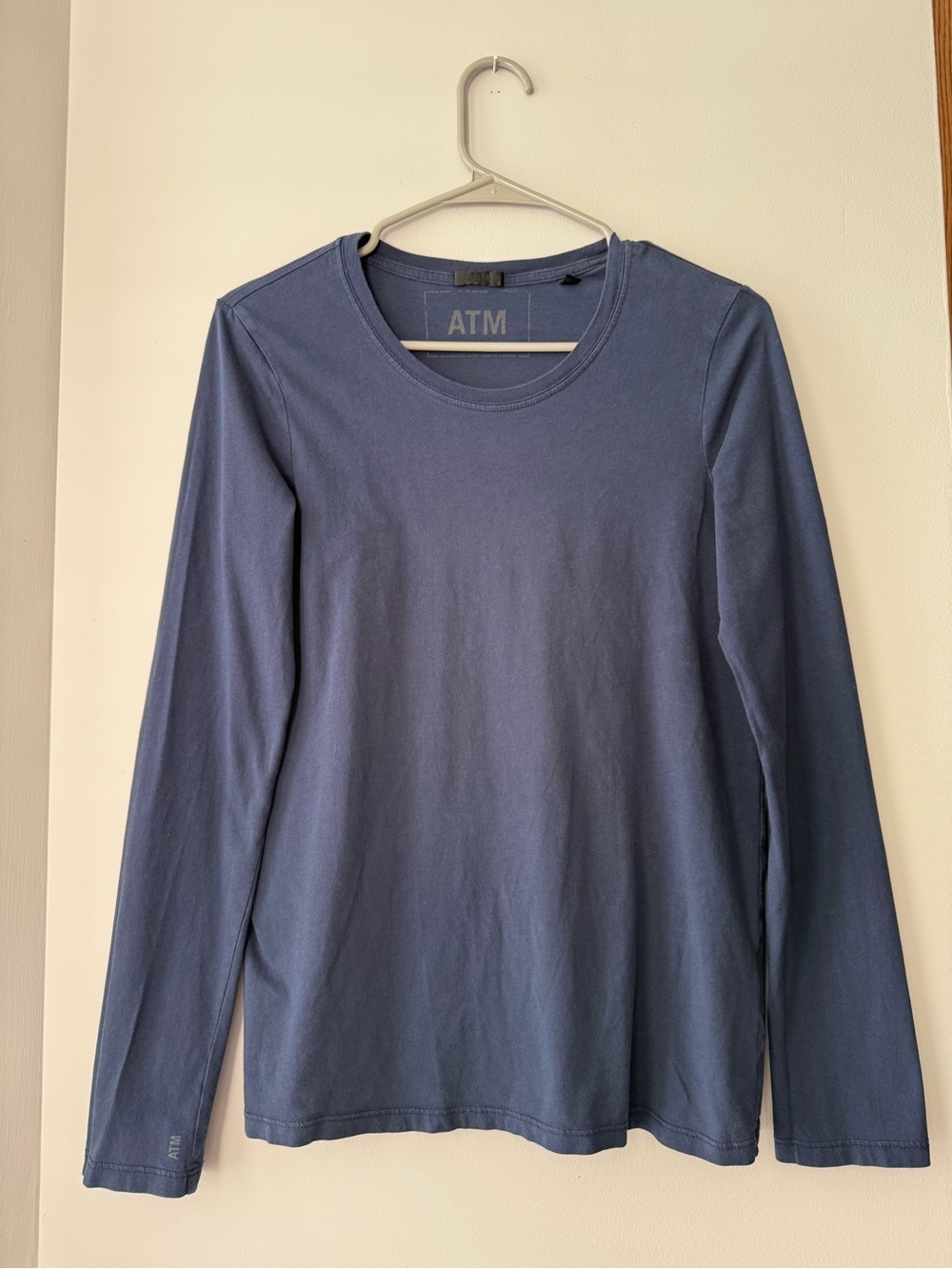 ATM Anthony Thomas Melillo Navy Long Sleeve Tee Size S